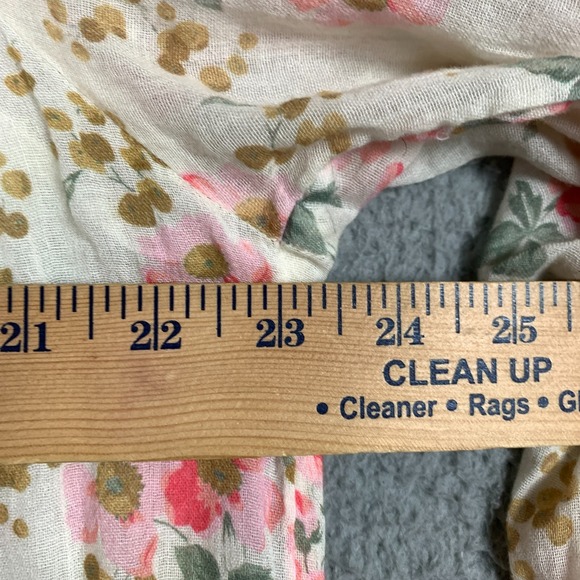 The Great. Valley Top Womens Small Pink Sweet Pea Floral Ruffle Cottagecore $325 - Picture 9 of 11